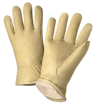 Picture of West Chester 999KT White Medium Grain Cowhide Leather Driver's Gloves (Main product image)