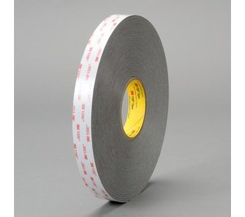 3M RP62F Gray VHB Tape - 1 in Width x 36 yd Length - 0.062 in Thick
