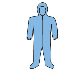Picture of West Chester 3109 Blue 5XL Polyester/Wood Pulp Disposable Heat-Resistant Overalls (Main product image)
