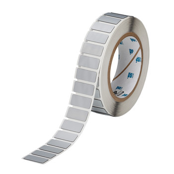 Picture of Brady Silver Polyester Thermal Transfer THTEP-171-593-.5SL Die-Cut Thermal Transfer Printer Label Roll (Main product image)