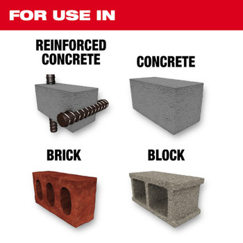 Milwaukee 7 in Diamond Wet Core Bit 48-17-3070 - 17 in Overall Length - Low Carbon Steel