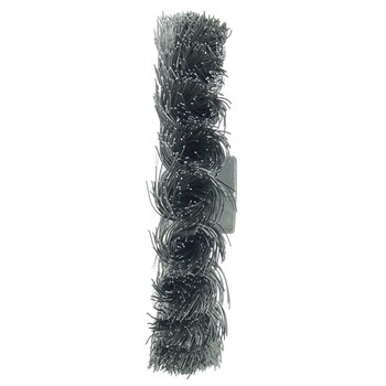 Weiler 13105 Wheel Brush - 4 in Dia - Knotted - Standard Twist Steel Bristle
