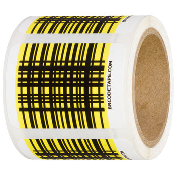 Shurtape Duck Pro BR Code 105640 Permanent Scannable Label - 1.88 in - Permanent Acrylic - Yellow - SHURTAPE 105640
