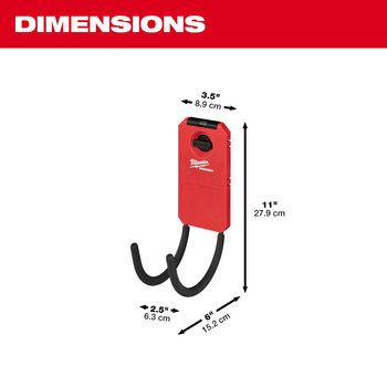 Milwaukee PACKOUT Curved Hook Hanger 48-22-8331 - Polymer/Steel