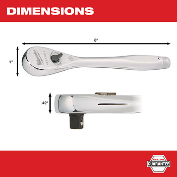 Milwaukee 48-22-9014 Ratchet - Alloy Steel - 6 in