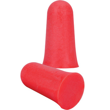 Picture of PIP Mega Flare Plus Red Universal Polyurethane Foam Disposable Uncorded Tapered Ear Plugs (Main product image)