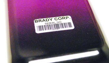Picture of Brady Black on Silver Polyester Thermal Transfer M-20-428 Die-Cut Thermal Transfer Printer Cartridge (Main product image)