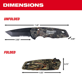 Milwaukee FASTBACK 48-22-1535 Folding Knife - Plastic - 7.48 in - 53450
