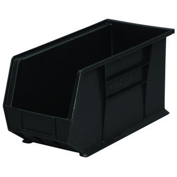 Picture of Akro-Mils 30265 Akrobin 60 lb Black Industrial Grade Polymer Hanging / Stacking Storage Bin (Main product image)