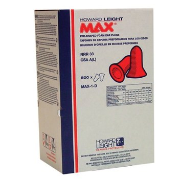 Picture of Howard Leight MAX Coral One Size Fits All Polyurethane Foam Disposable Uncorded Bell Ear Plug (Main product image)