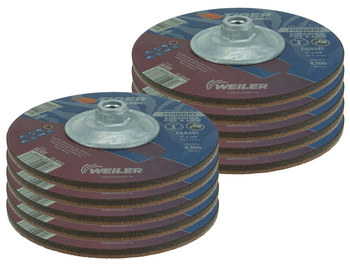 Weiler Tiger Ceramic Depressed-Center Grinding Wheel 68389 - 7 in - Ceramic - 24 - T