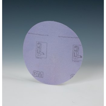 3M Hookit 360L Coated Aluminum Oxide Purple Hook & Loop Disc - Film Backing - 3 mil Weight - P220 Grit - Very Fine - 6 in Diameter - 13944