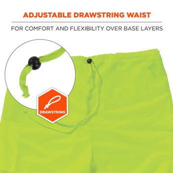 Ergodyne High-Visibility Pants 8911 22965 - Size Large/XL - High-Visibility Lime