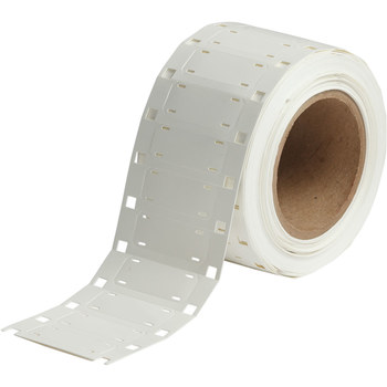 Picture of Brady White Polyvinylidene Fluoride Thermal Transfer HSCMHT-800-2-WT-1 Die Cut Thermal Transfer Label Tag Roll (Main product image)