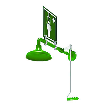 Picture of Hughes Safety Green Laboratory Drench Shower (Main product image)