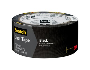 3M Scotch 1020 Duct Tape 98008, 1.88 in x 20 yd, Black | RSHughes.com