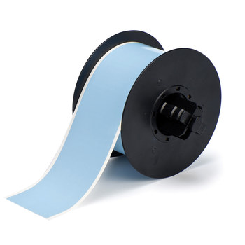 Picture of Brady Sky Blue Indoor / Outdoor Polyester Thermal Transfer B30C-2250-569-SB Continuous Thermal Transfer Printer Label Roll (Main product image)