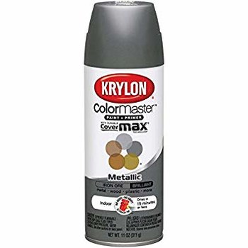 Krylon K05359202 ColorMaster Primer Aerosol Paints, 12oz, Iron Ore