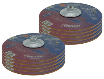 Weiler Tiger Ceramic Depressed-Center Grinding Wheel 68391 - 9 in - Ceramic - 30 - T