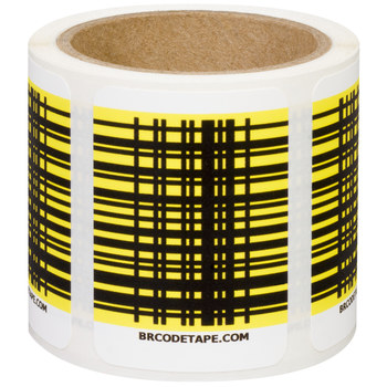 Shurtape Duck Pro BR Code 105640 Permanent Scannable Label - 1.88 in - Permanent Acrylic - Yellow - SHURTAPE 105640