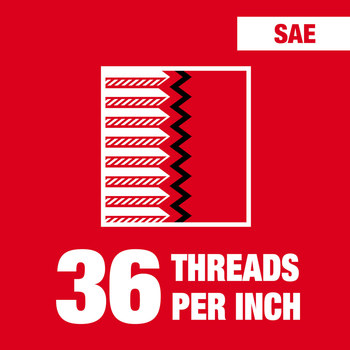 Milwaukee 4-36 UNS Plug Tap 49-57-5107 - 4 Flute - Black Oxide - 2 in Overall Length - High Carbon Steel
