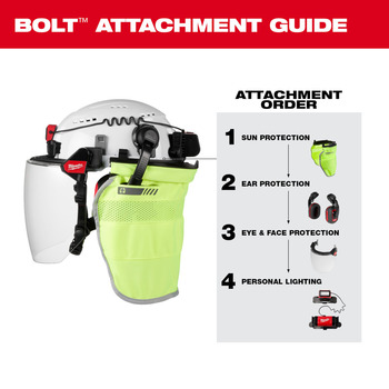 Milwaukee BOLT Silver Full Face Shield - 045242-87407