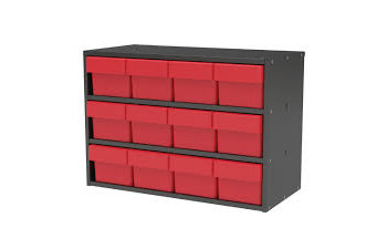 Picture of Akro-Mils AD2311C62 Akrodrawers 75 lb Charcoal Gray Powder Coated, Textured Stackable Super Modular Cabinet (Main product image)