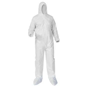 Picture of Kimberly-Clark Kleenguard A35 White Large Microporous Film Laminate Disposable General Purpose & Work Coveralls (Main product image)