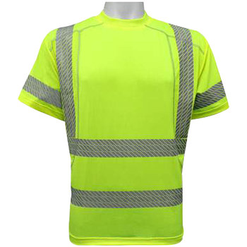 Picture of Global Glove FrogWear GLO-205 Lime Small Mesh/Microfiber High-Visibility Reflective Shirt (Main product image)