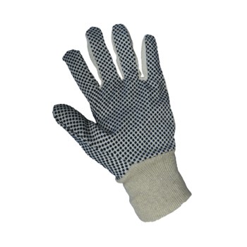 Global Glove C80D Black/White Canvas/Cotton Work Gloves - Wing Thumb - C80D1