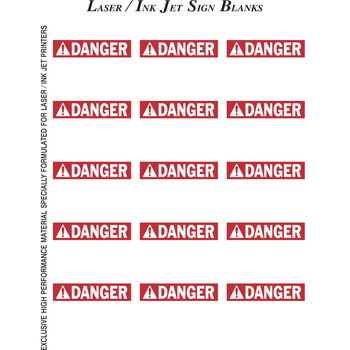 Picture of Brady Black / Red on White Write-On Polyester Ink-Jet, Laser 12870 Ink-Jet, Laser Printable Label (Main product image)