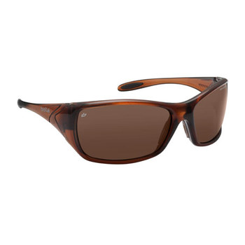 Picture of Bolle Safety Voodoo 253-VD-400 Brown Shiny Brown Universal Polycarbonate Standard Safety Glasses (Main product image)