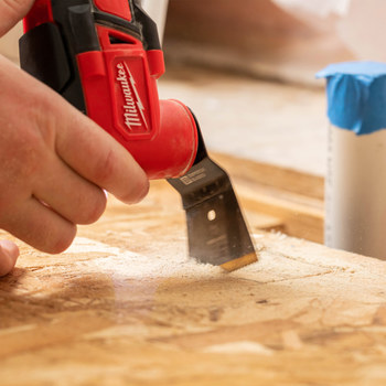 Milwaukee One Fit End Cut Oscillating Wood & Nails Blade IBOAT337-1 - 2.5 in Width x 0.025 in Thick - Bi-metal