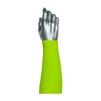 Picture of PIP ACP 10-KANY18 Yellow Glass Fiber/Kevlar/Polyester Cut-Resistant Arm Sleeve (Main product image)