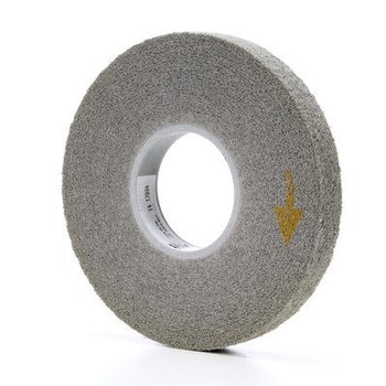3M Scotch-Brite XL-WL Convolute Silicon Carbide Medium Deburring Wheel - Fine Grade - Arbor Attachment - 8 in Diameter - 3 in Center Hole - 1 in Thickness - 09551