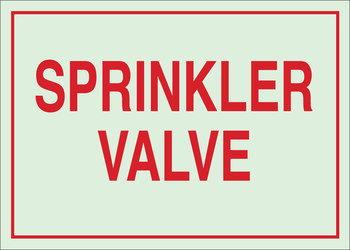 Picture of Brady Bradyglo B-347 Polyester / Polystyrene Rectangle Green English Fire Extinguishing System Sign part number 85541 (Main product image)