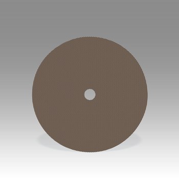 3M 6002J Coated Diamond Red Hook & Loop Disc - Cloth Backing - X Weight - 74 Grit - Very Fine - 4 in Diameter - 1 in Center Hole - 86067