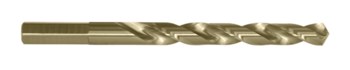 Cle-Line 1804 13/32 in Heavy-Duty Jobber Drill C10622 - Right Hand Cut - Split 118° Point - Straw Finish - 5.25 in Overall Length - 3.6875 in Spiral Flute - M42 High-Speed Steel - 8% Cobalt - Straight with Hex Shank