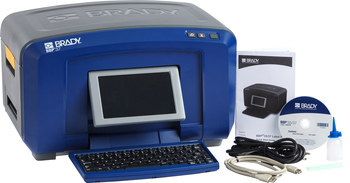 Brady BBP 37 Desktop Label Printer Barcode Capability Multi-Color - 4 in Max Label Width - 5 in/sec - 300 dpi - BBP37
