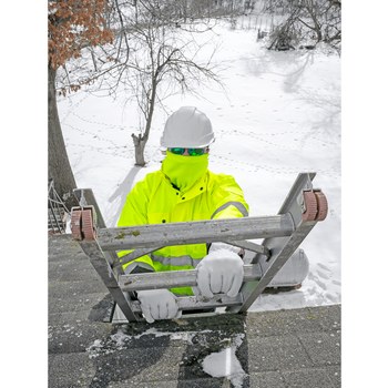 Bullhead Safety High-Visibility Yellow/Green Fleece High-Visibility Thermal Neck Gaiter - 10.25 in Height - 810033-29368