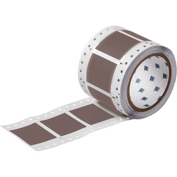 Picture of Brady Permasleeve Brown Heat-Shrinkable, Self-Extinguishing Polyolefin Thermal Transfer 3PS-1500-2-BR-2 Die-Cut Thermal Transfer Printer Sleeve (Main product image)