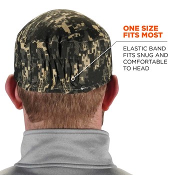Ergodyne Chill-Its 6630 Green Hi Cool/Terry Cloth Skull Cap - 720476-12507