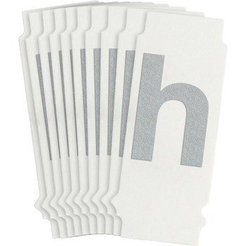 Picture of Brady Quik-Lite White Reflective Outdoor 9705-H Letter Label (Main product image)