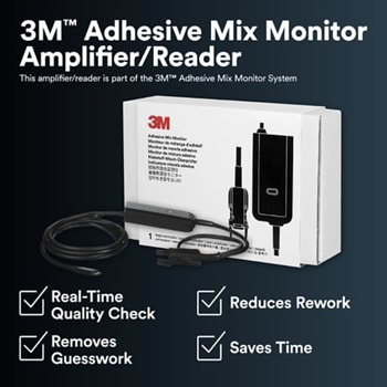 3M Mix Monitor Mix Monitor Amp/Reader - For Use With 3M Adhesive Mix Monitor, Adhesive Mix Monitor Sensor, Adhesive Mix Monitor Processing Unit - 76226