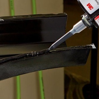 3M 58115 Black Two-Part Panel Bonding Epoxy Adhesive - Base & Accelerator (B/A) - 450 ml Cartridge