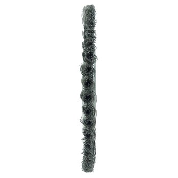 Weiler 08879 Wheel Brush - 10 in Dia - Knotted - Cable Twist Steel Bristle