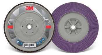 3M 769F Type 29 Flap Disc 05945 - Aluminum Oxide/Ceramic PSG - 7 in - 80+ - Medium