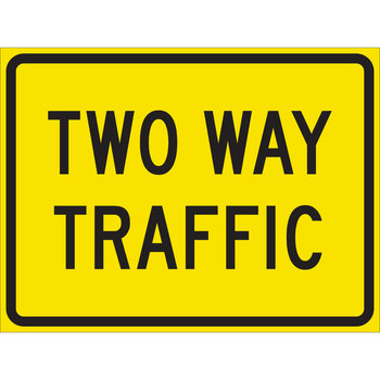 Picture of Brady B-959 Aluminum Rectangle Yellow English Stop Signs, Traffic Control Signs & Banners Sign part number 115423 (Main product image)