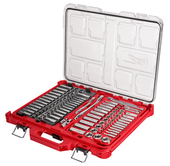 Milwaukee 48-22-9486 6 Point Ratchet & Socket Set, Chrome Vanadium