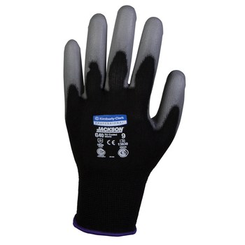 Kimberly-Clark KleenGuard G40 Black 9 Nylon Work Gloves - Polyurethane Full Coverage Coating - 13839